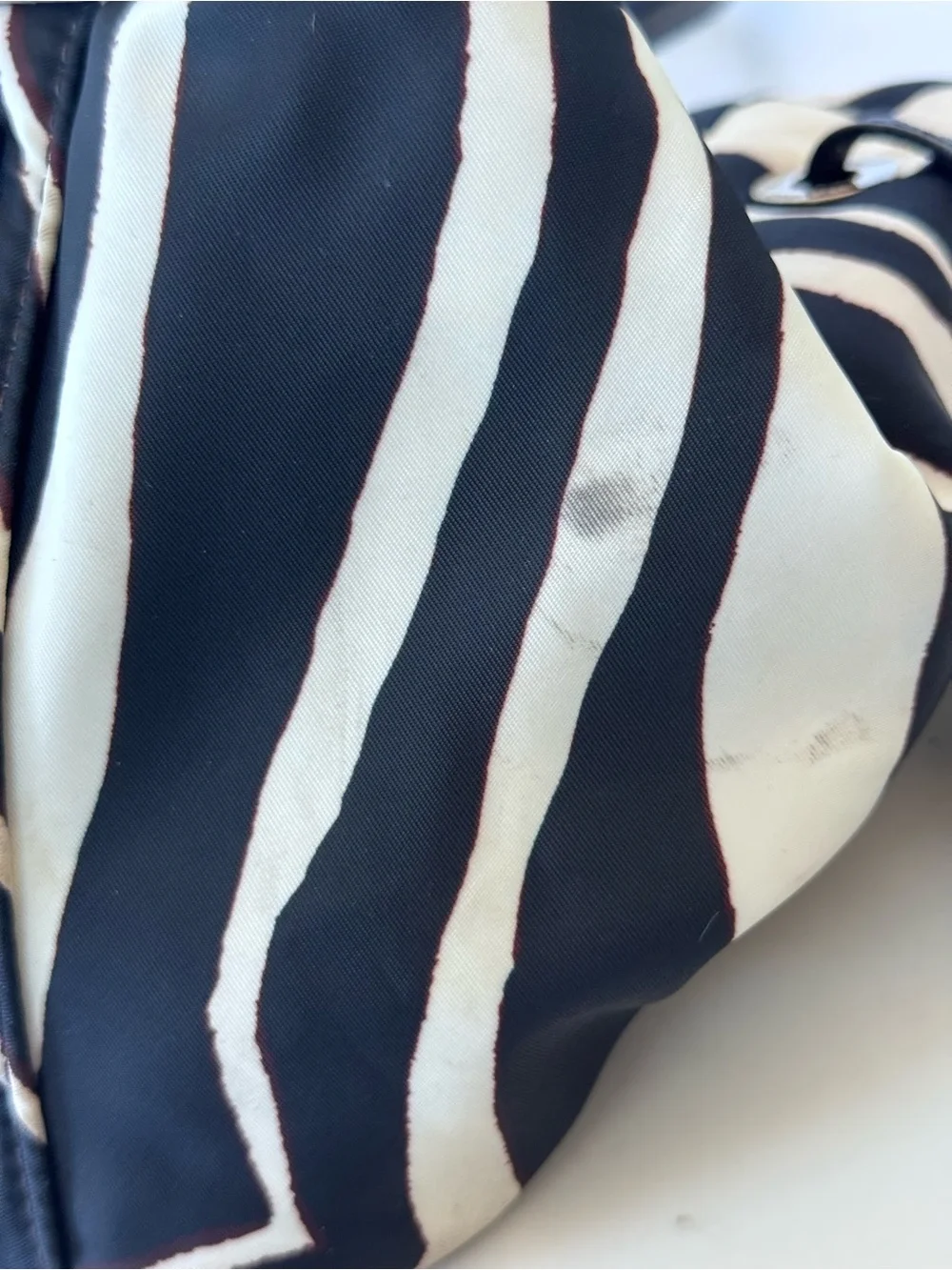 vintage Y2K kate spade zebra pattern shoulder bag purse *flaws